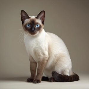 Sziámi cica Kör alakú Gyémántszemes kirakó